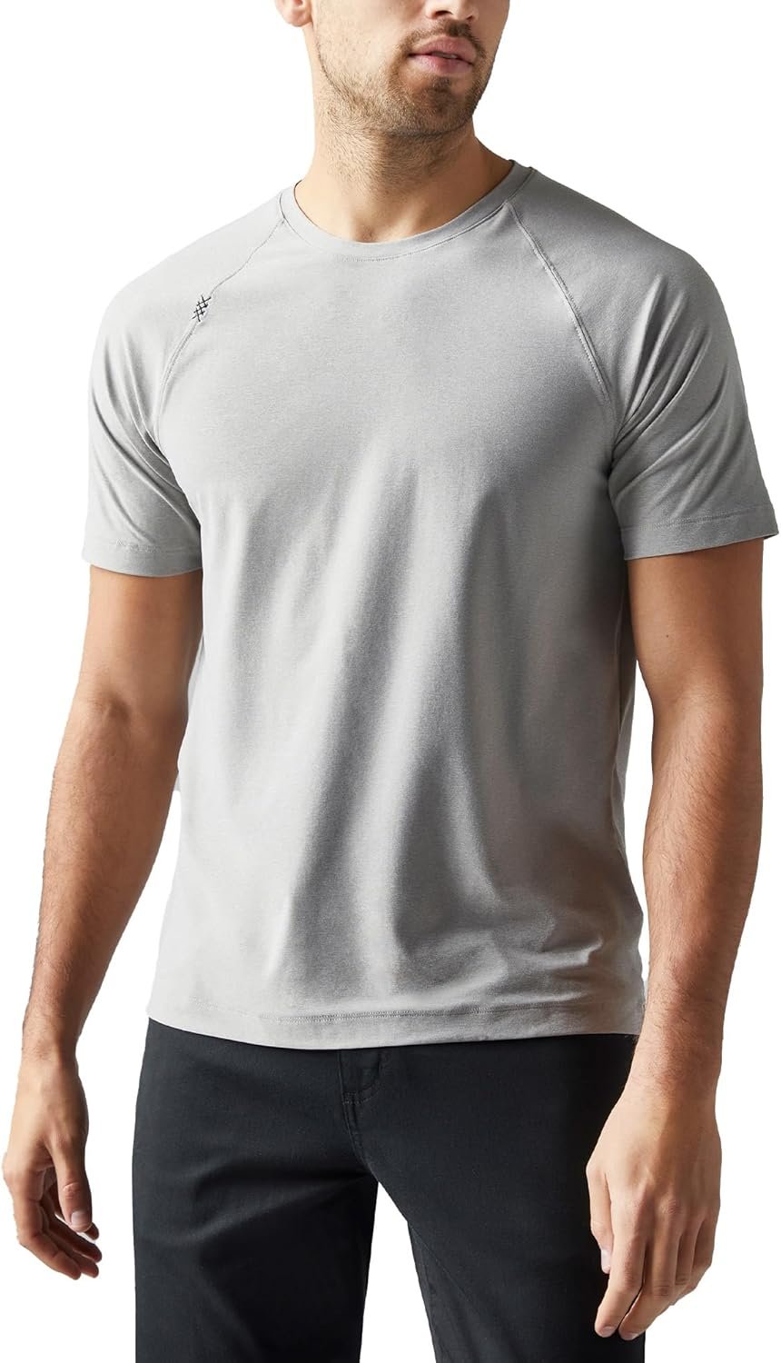 Rhone Reign Mens Workout Shirts, Anti-Odor, Quick Dry Mens Gym Shirts, Workout Shirts for Men