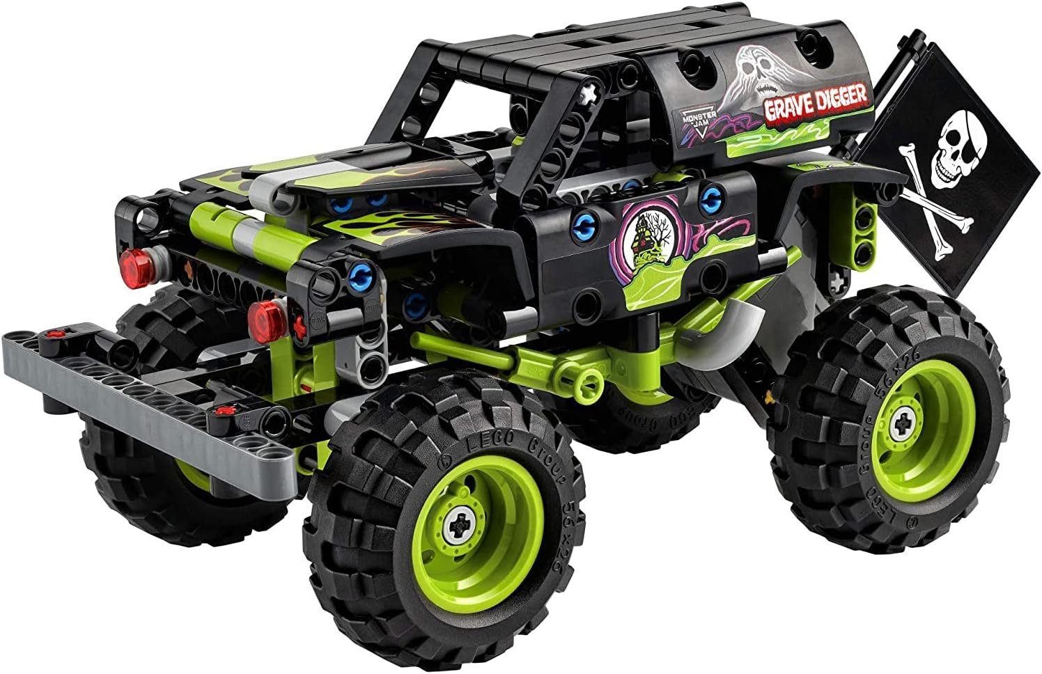 LEGO Technic Monster Jam Grave Digger 42118 Set - Truck Toy to Off-Road Buggy, Pull-Back Motor, Vehicle Building and Learning Playset, Gift for Grandchildren or Any Monster Truck Fans Ages 7 and Up - Image 4