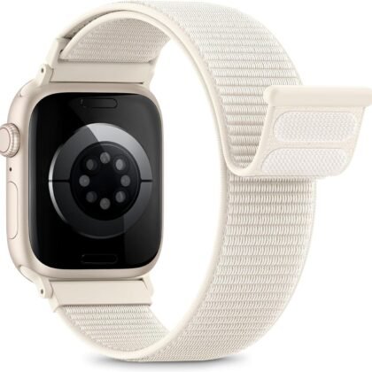 Nylon Loop Sport Band Compatible with Apple Watch Bands 38mm 40mm 41mm 42mm for Women Men, iWatch Wrist Straps for Se, Series 11 10 9 8 7, Breathable, Soft Band Ideal for Outdoor