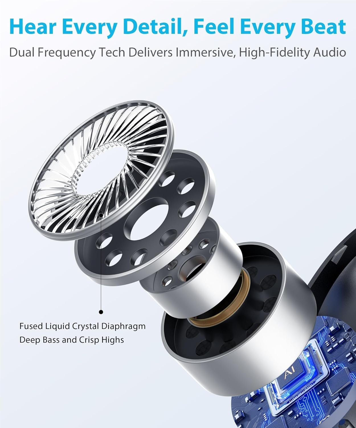 Ultra Ergonomic Clip-On Open Earbuds, Bone Conduction Over-The-Ear Headphones with Waterproof Design and Secure Fit for Small Ears, Obsidian Black - Image 5