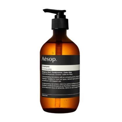 Aesop Shampoo | Soften Hair, Restore Shine | Bergamot Rind, Frankincense, Cedar Atlas | 16.9 oz / 500mL