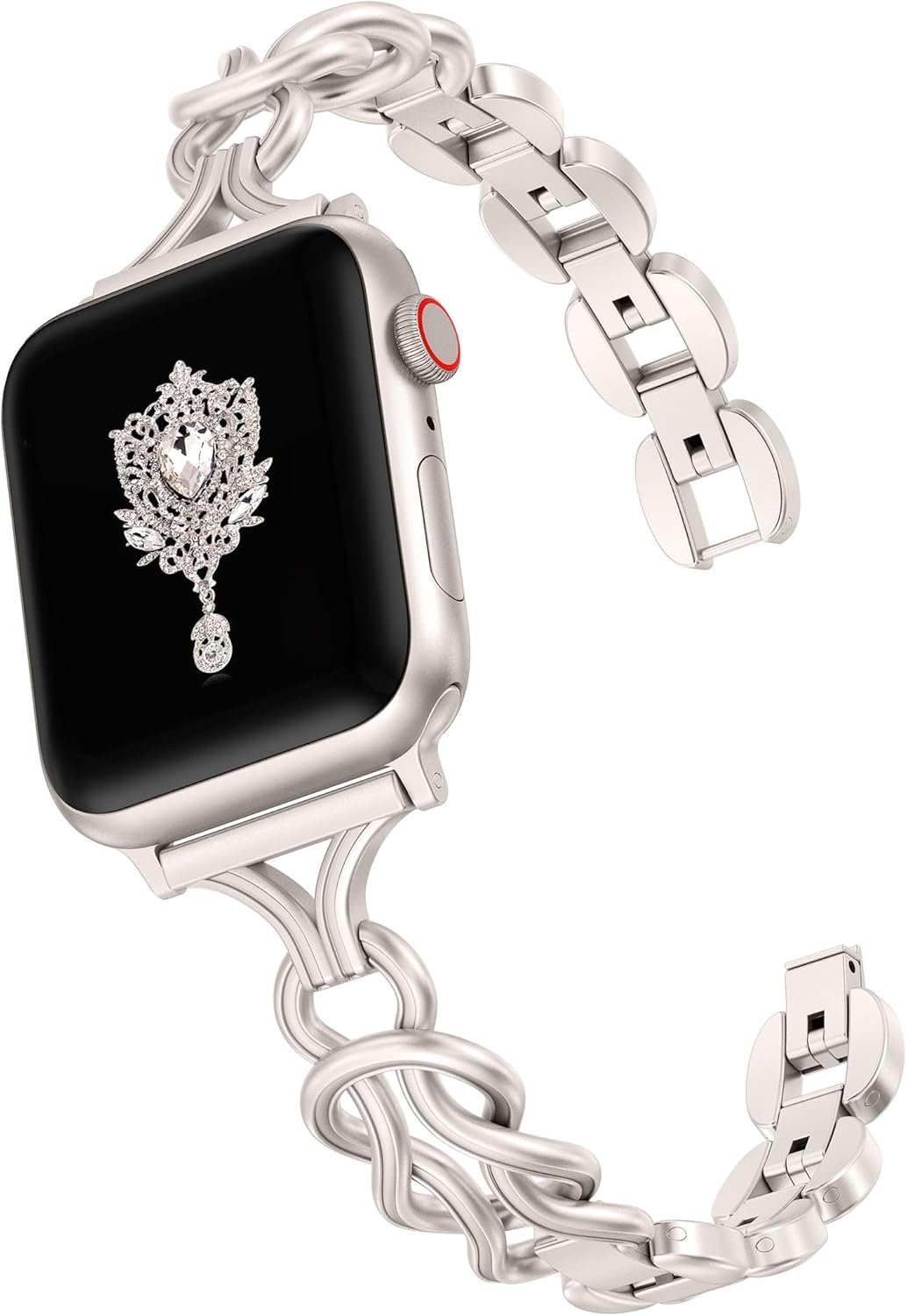 TOYOUTHS Celtic Bracelet Compatible with Apple Watch Bands 38/40/41/42/44/45/46/49mm Women, Dressy Chain Stainless Steel Metal Jewelry Link Strap for iWatch Series 11 10 9 8 7 6 5 4 SE/Ultra 3 2 1