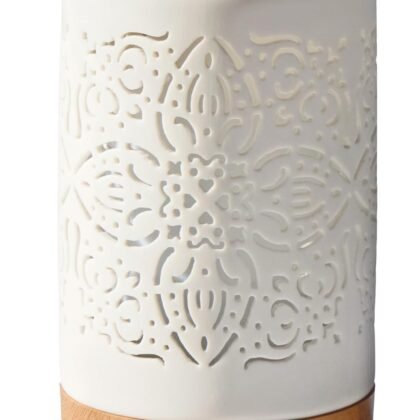 Earnest Living Essential Oil Diffuser White Ceramic Diffuser 100 ml Timers Night Lights and Auto Off Function Home Office Humidifier Aromatherapy Diffusers for Essential Oils