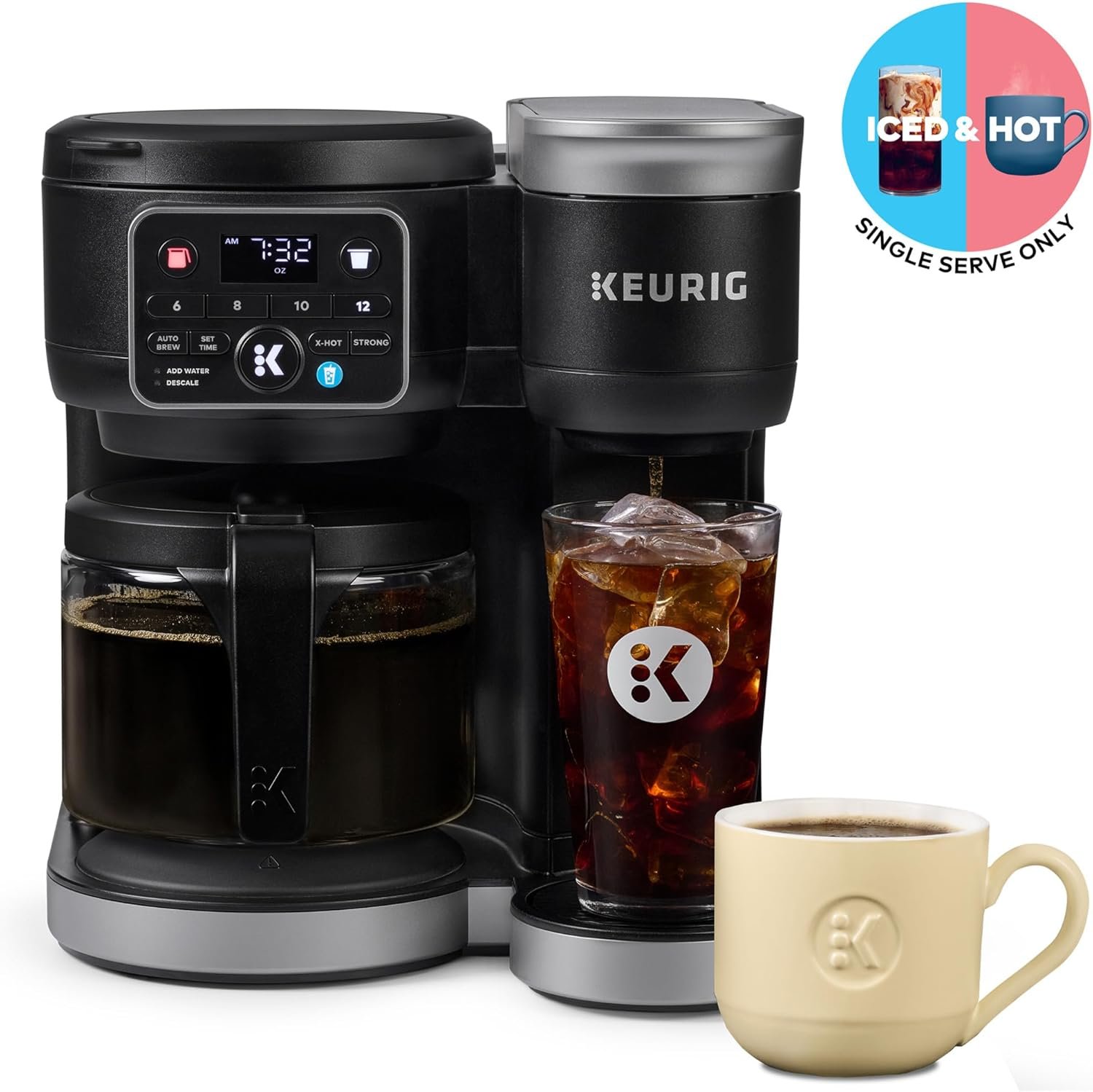 Keurig K-Duo Hot & Iced Single Serve & Carafe Coffee Maker – MultiStream Technology, 72oz Reservoir, Ideal for Holiday Hosting & Gift Giving (Gen 2) - Image 8