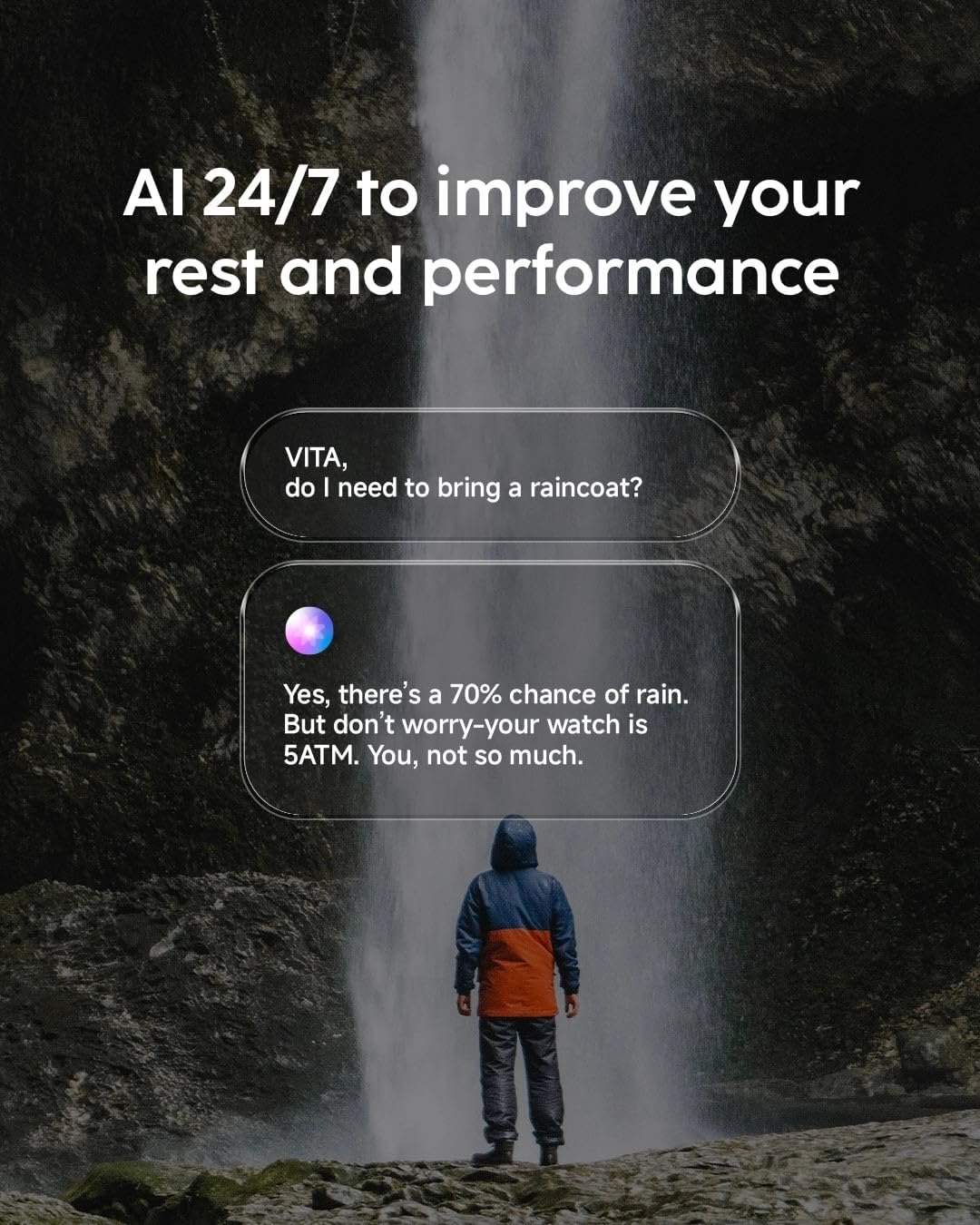 Cubitt VIVA Pro 2 Smartwatch, 1.85” AMOLED HD, Built-In GPS, Offline Maps, Barometer, Compass, VITA AI, AI Coach, Readiness & Sleep Scores, 100+ Sports Modes, 5ATM, 10-Day Battery - Image 6