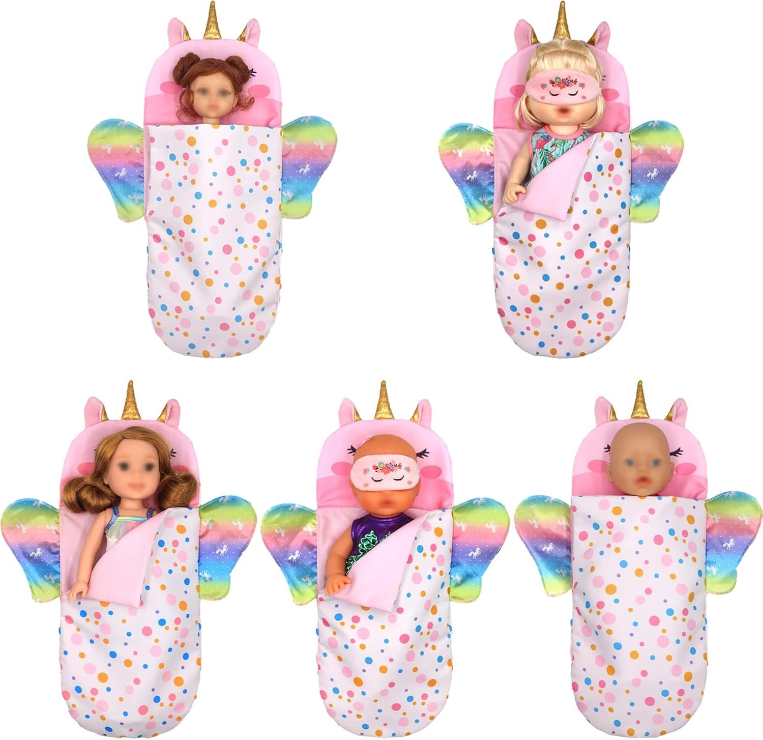 SOTOGO 11 Sets American Wellie Doll Clothes Outfits Dresses Pajamas Swimsuit, Wishers Doll Clothes Fit for 14 to 14.5 Inch Dolls - Image 6