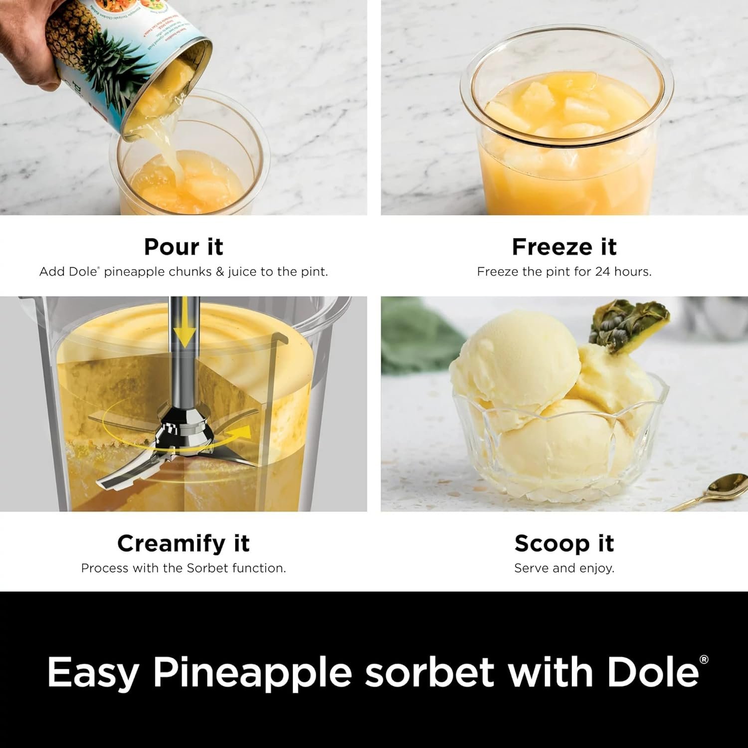 Ninja NC300 CREAMi Ice Cream Maker with (2) Pint Containers & Lids, Silver (Renewed) - Image 5