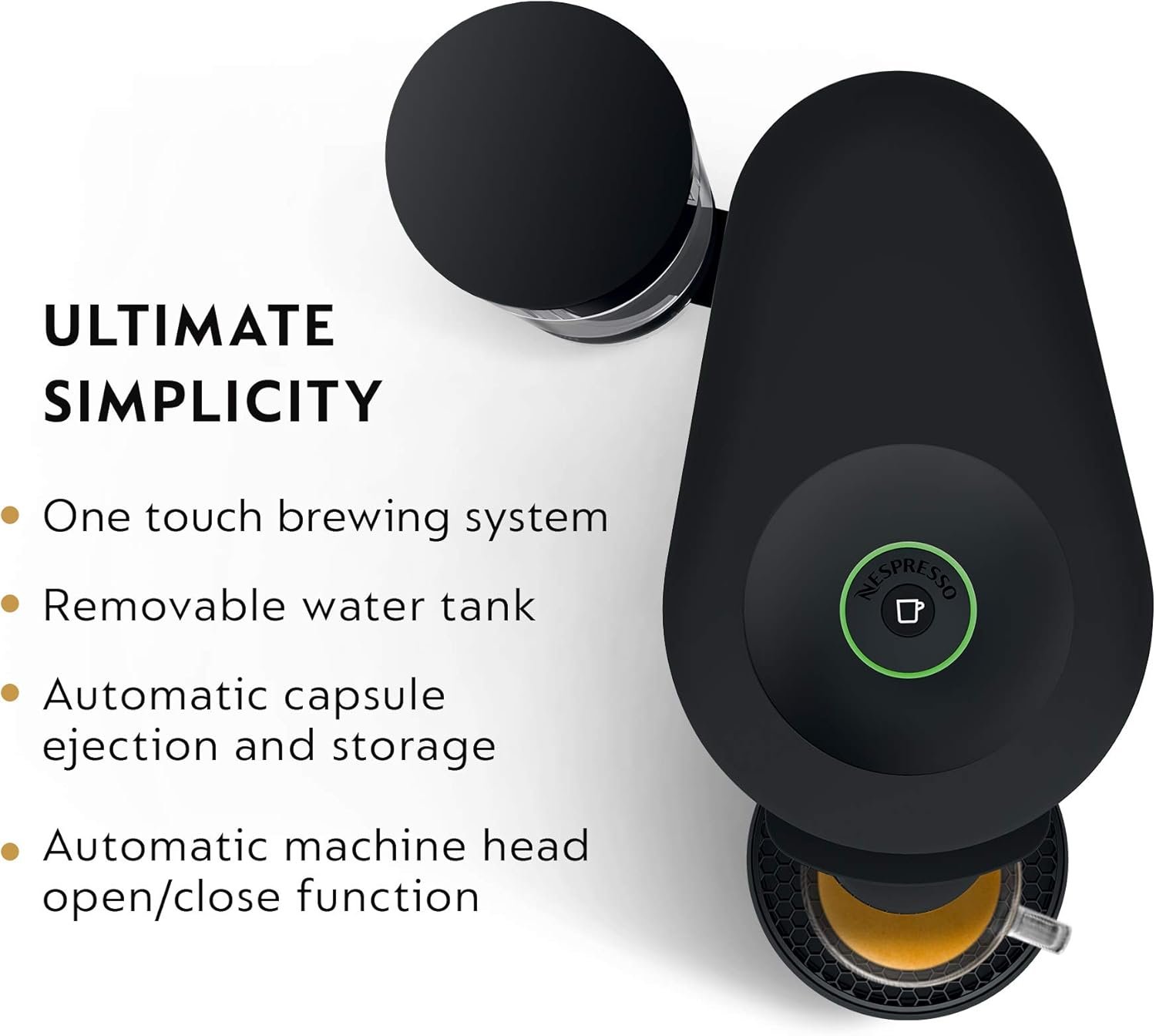 Nespresso Vertuo Plus Deluxe Coffee and Espresso Maker by De'Longhi, Matte Black with Aeroccino Milk Frother - Image 4