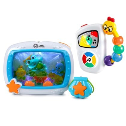 Baby Einstein Sea Dreams Soother Musical Crib Toy and Take Along Tunes Musical Toy Bundle for Newborns and Up
