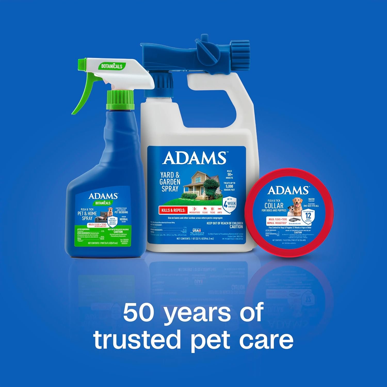 ADAMS Flea & Tick Collar for Dogs & Puppies, 2 Pack, 12 Month Protection, Adjustable One Size, Kills Fleas, Ticks & Repels Mosquitoes, Excluding California - Image 7