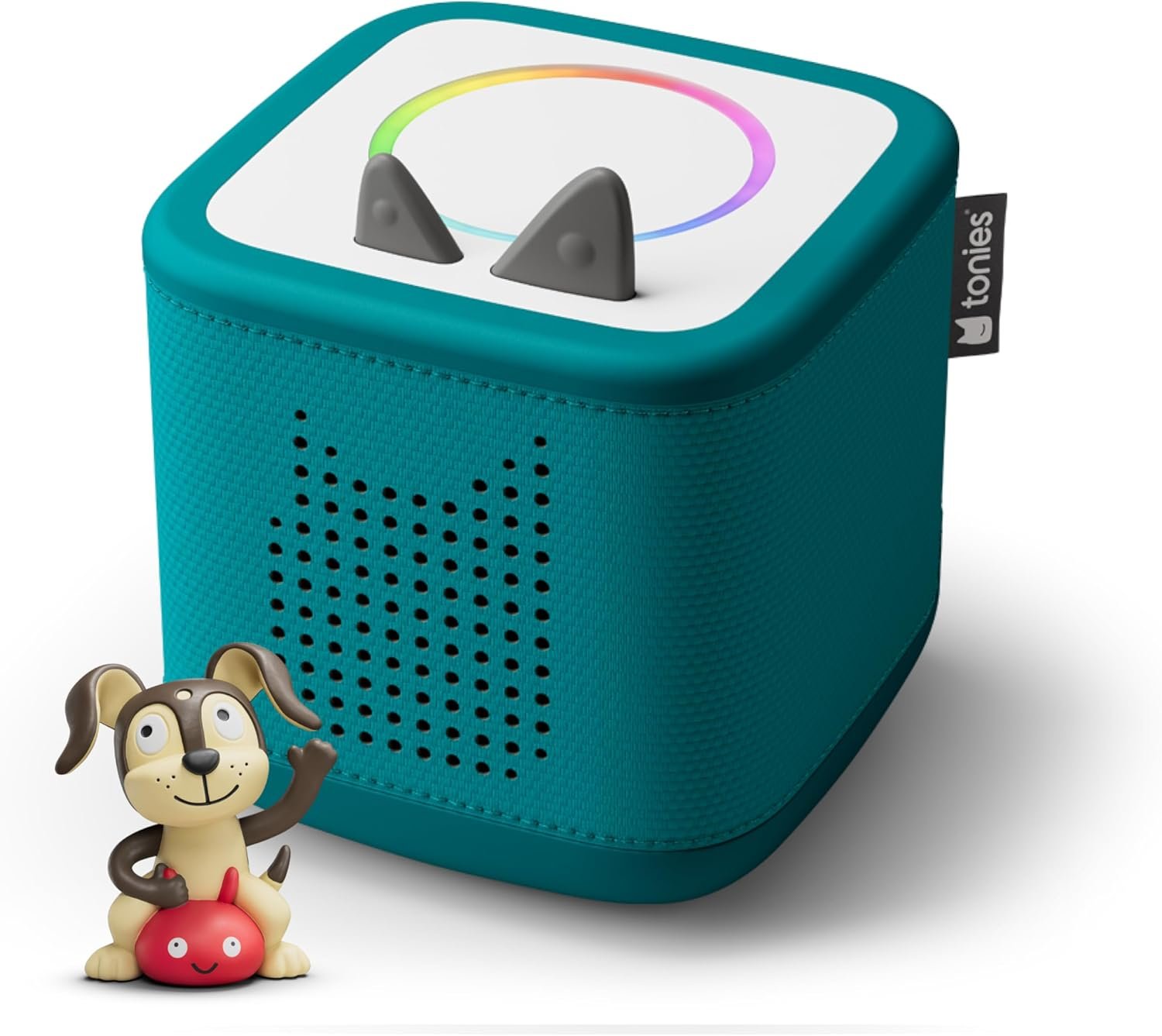 Toniebox 2 Audio Player Starter Set for Kids 1+ with Playtime Puppy - Tropical Teal