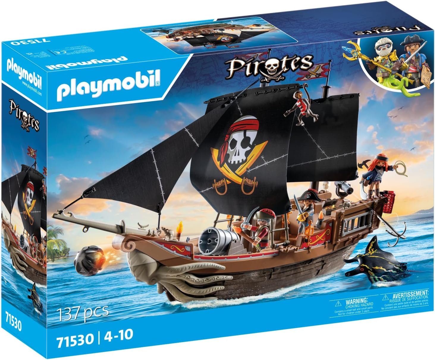 Playmobil Pirates: Large Pirate Ship - Image 2