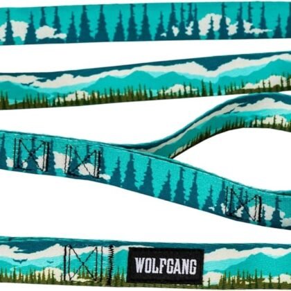 Wolfgang Heavy Duty Dog Leash, Pull-Tested to Over 800 lbs for Walking & Training, GreatEscape Print, Dual-Handle Large