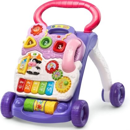 VTech Sit-to-Stand Learning Walker (Frustration Free Packaging), Lavender