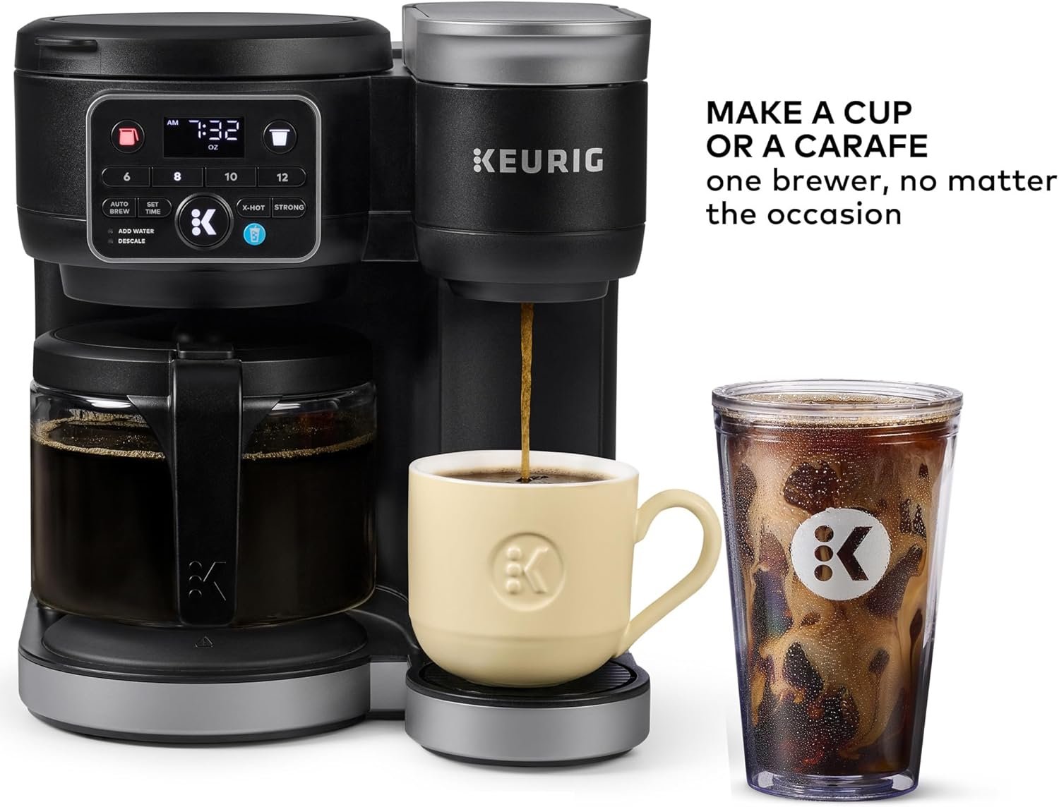 Keurig K-Duo Hot & Iced Single Serve & Carafe Coffee Maker – MultiStream Technology, 72oz Reservoir, Ideal for Holiday Hosting & Gift Giving (Gen 2) - Image 4