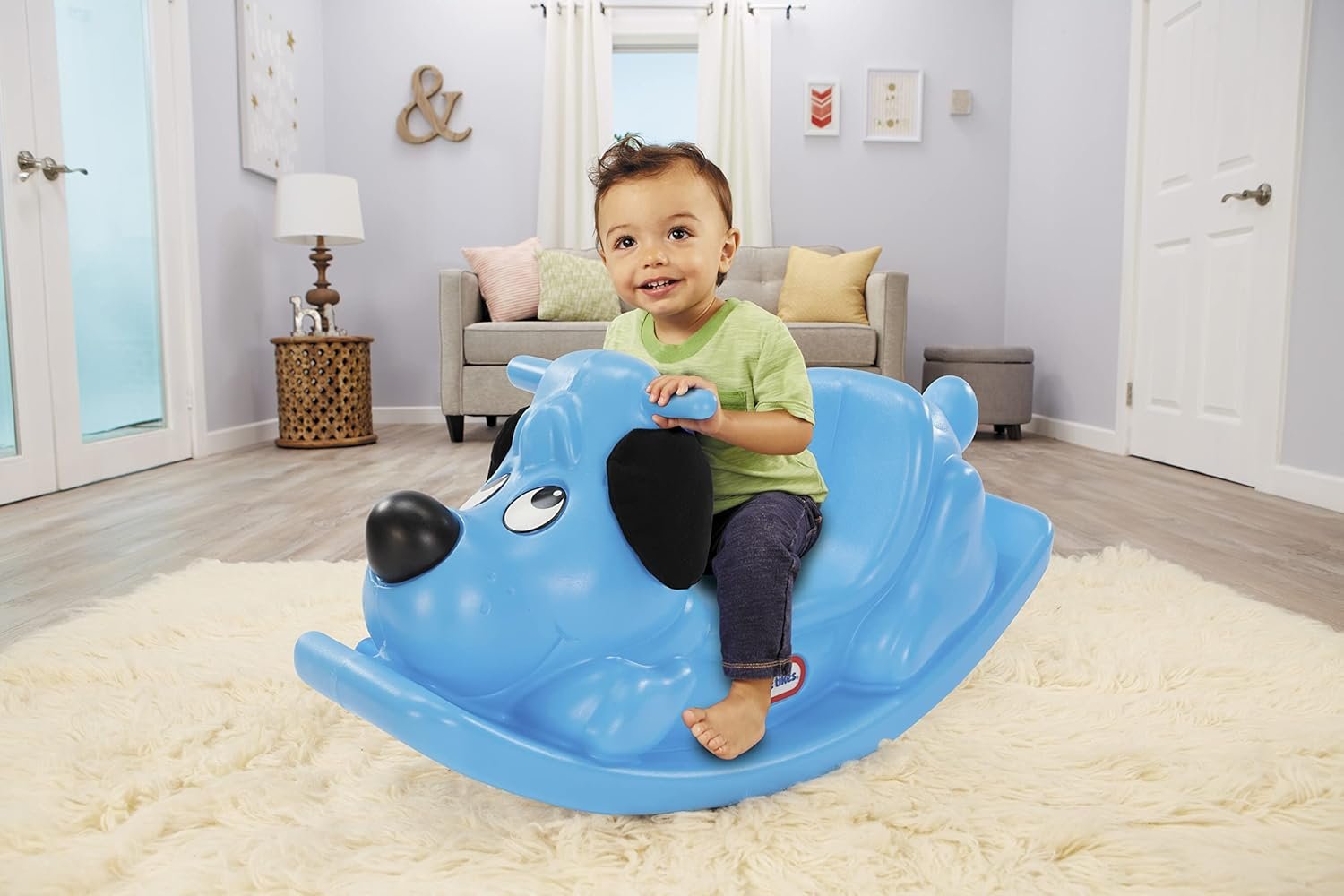 Little Tikes Rockin' Puppy- Blue, Small - Image 4