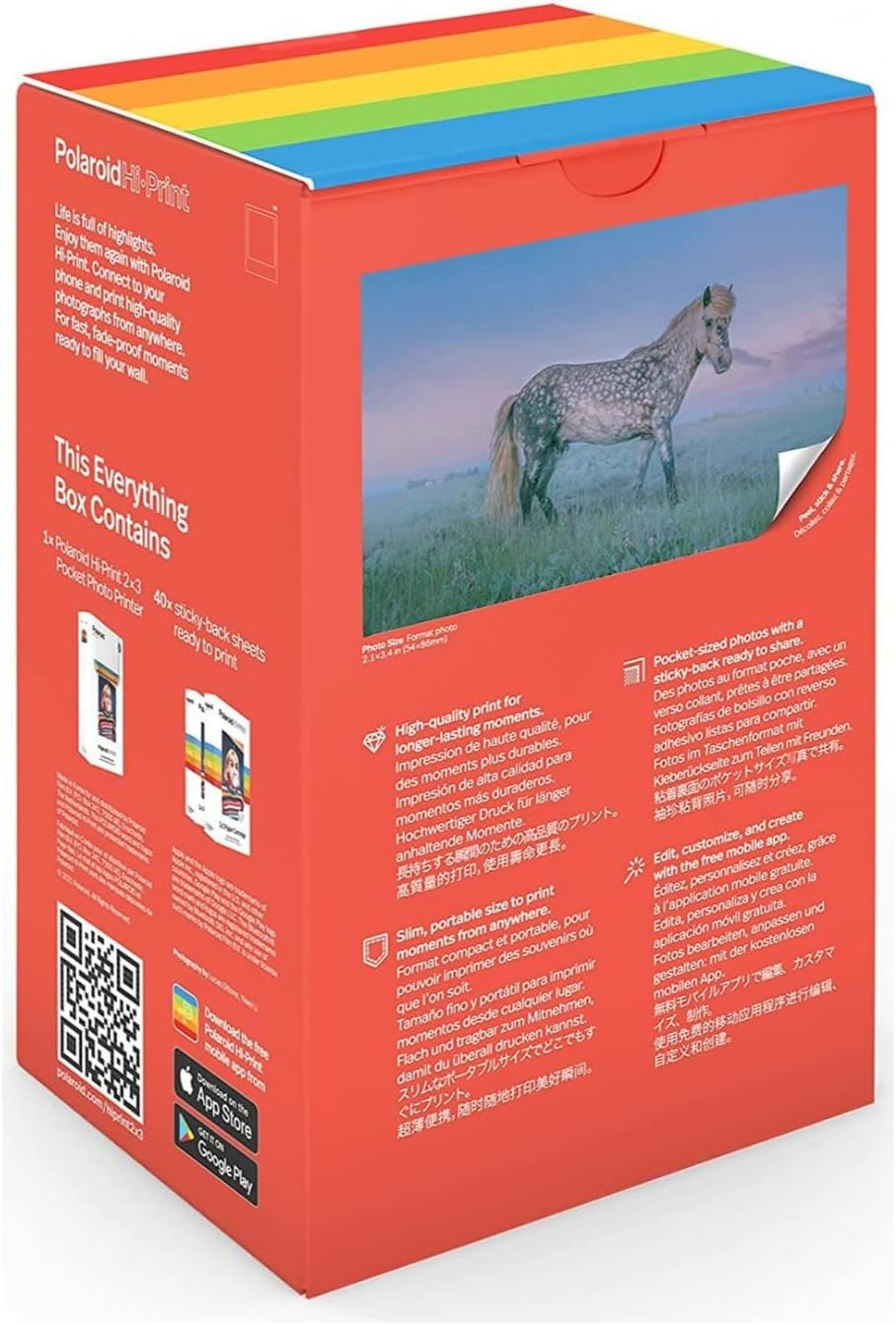 Polaroid Hi-Print - Bluetooth Pocket Photo Printer + Paper Double Pack Bundle (40 Sheets) - Image 5