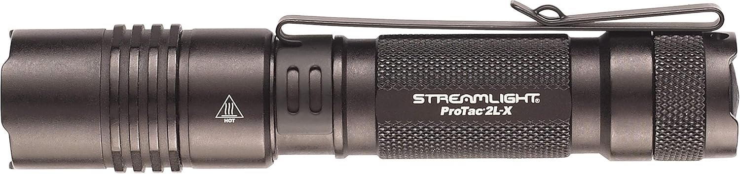Streamlight 88062 ProTac 2L-X 500-Lumen 6800-Candela EDC High Performance Multi-Fuel Tactical Flashlight, Includes Non-Rechargeable Batteries, Holster and Clip, Clear Retail Packaging, Black - Image 2