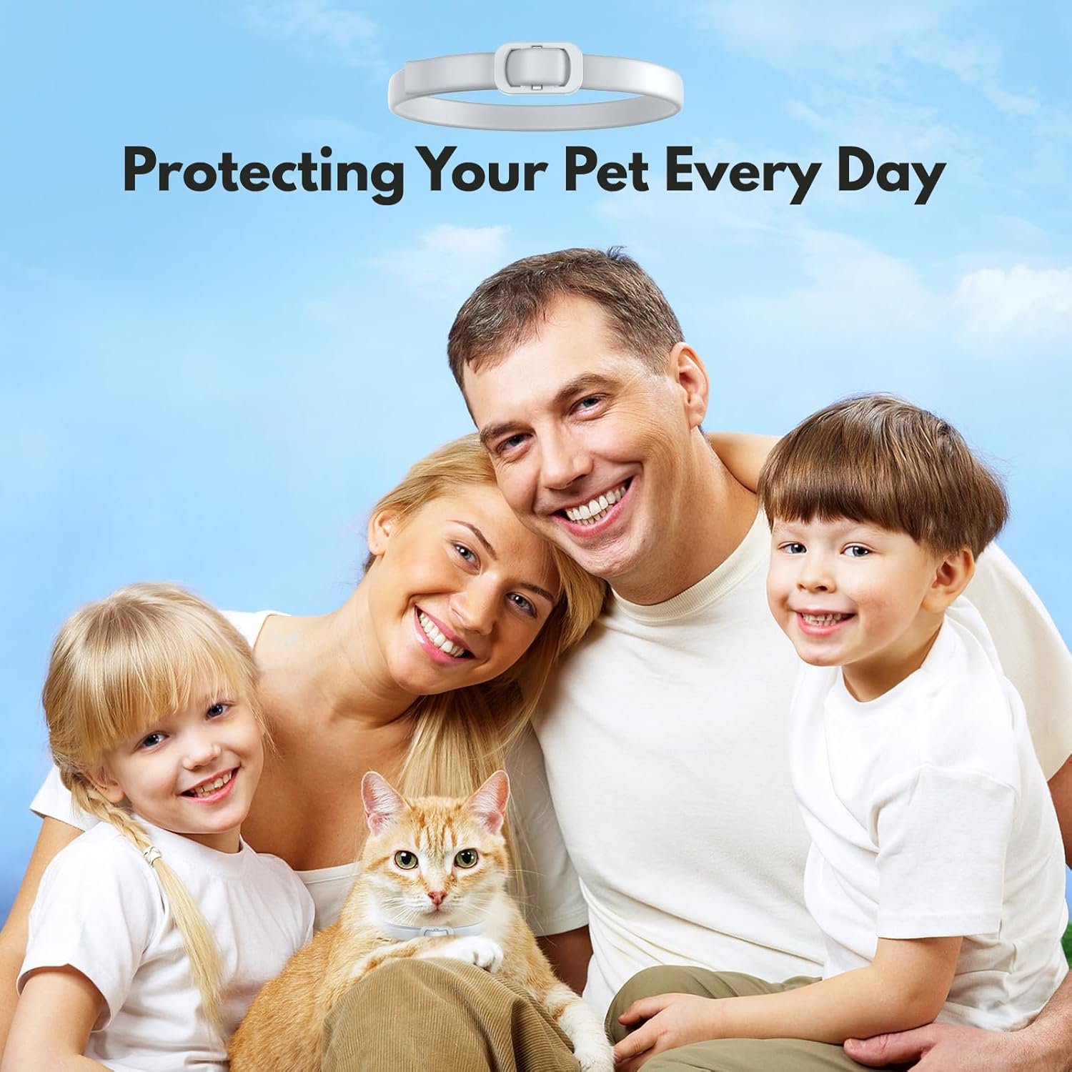 Natural Flea and Tick Collar for Cats – 4 Pack, 8 Months Long-Lasting Protection, Waterproof, Adjustable Size for Kittens and Adult Cats - Image 7