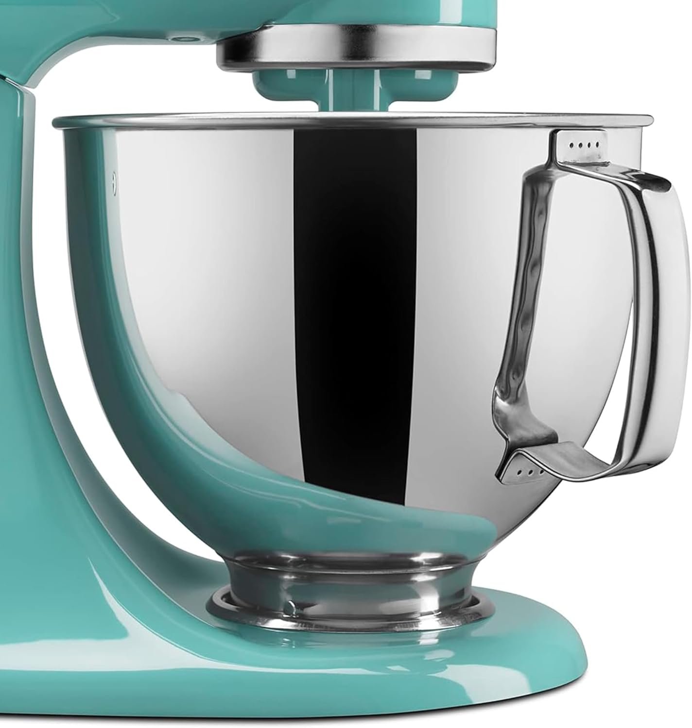 5 QT Stand Mixer Bowls Fit for Kitchenaid Artisan & Classic Series 4.5-5 Quart Tilt Head Stand Mixers Stainless Steel Mixing Bowls with Handle Stand Mixer Replacement/Accessories Bowls Polished