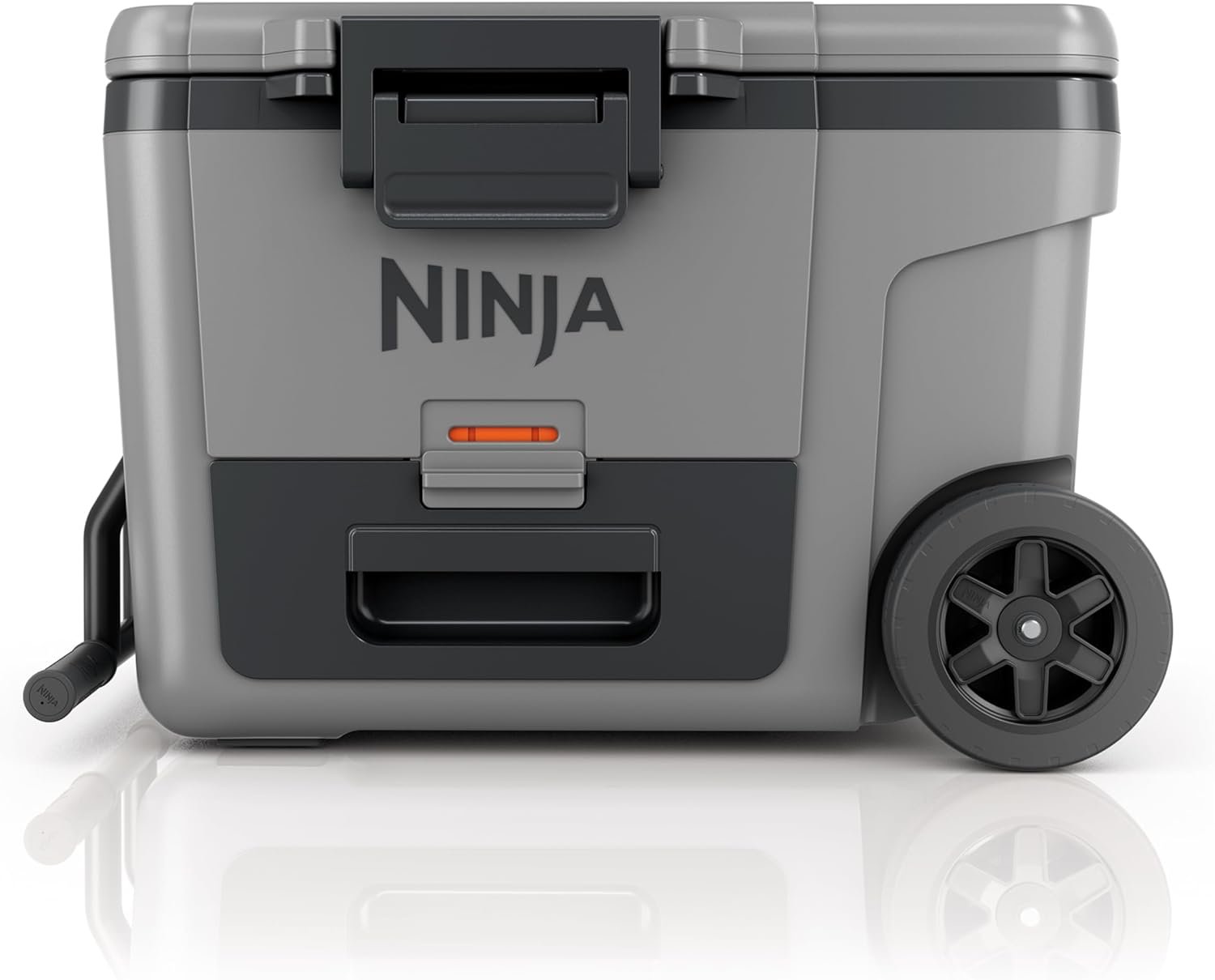 Ninja | Cooler | FrostVault 45QT Cooler with Wheels | Insulated with Temp Dry Storage Drawer | Keeps Ice Cold for Days | for The Beach, Camping, Picnics & More | Slate Gray | FB245GY