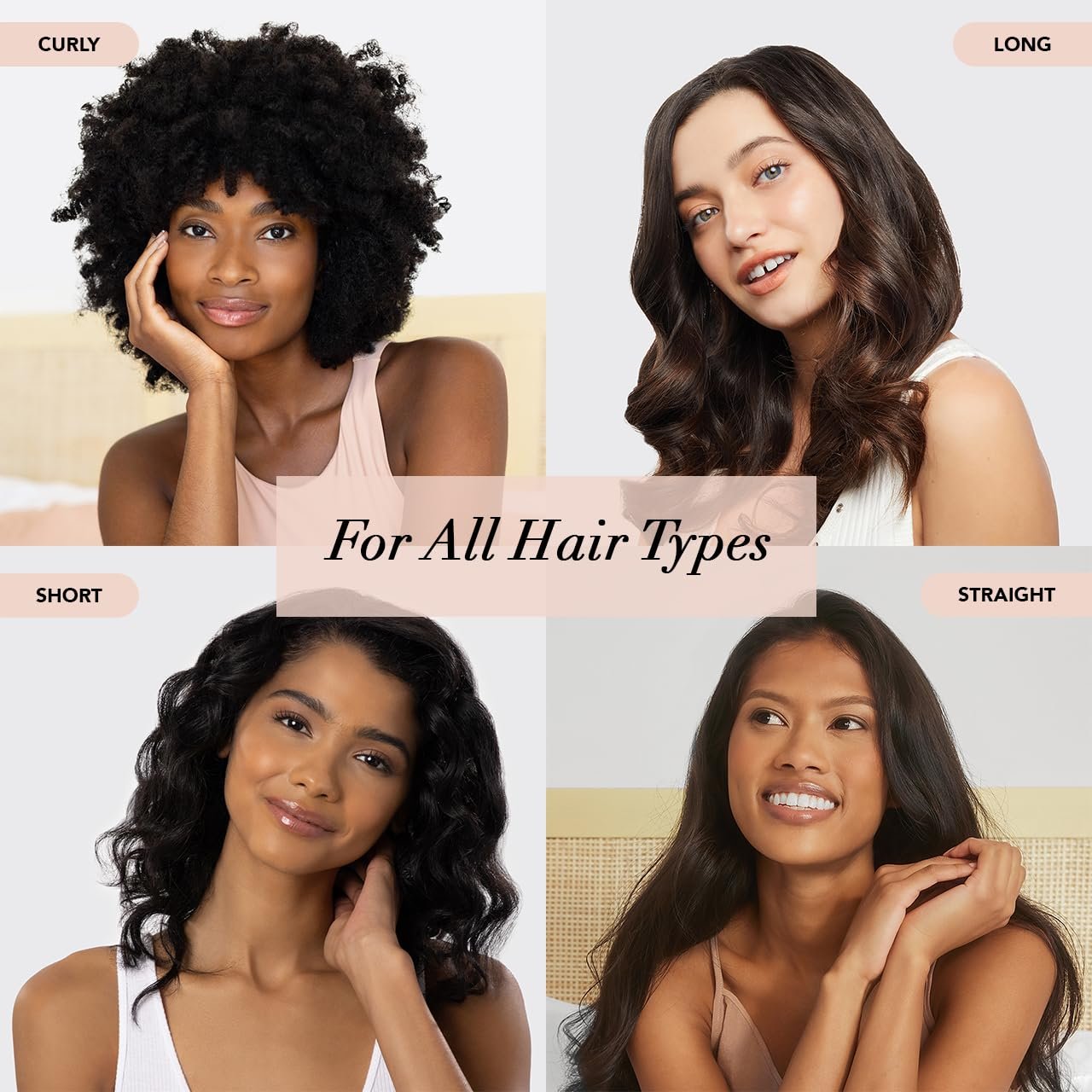 Kitsch Satin Heatless Hair Curler Styling 5pc Gift Set - Satin Heatless Hair Curler w/ 2 Scrunchies, Ceramic Thermal Roller & Claw Clip, Gifts for Women, Hair Roller Styling & Accessories- Champagne - Image 6