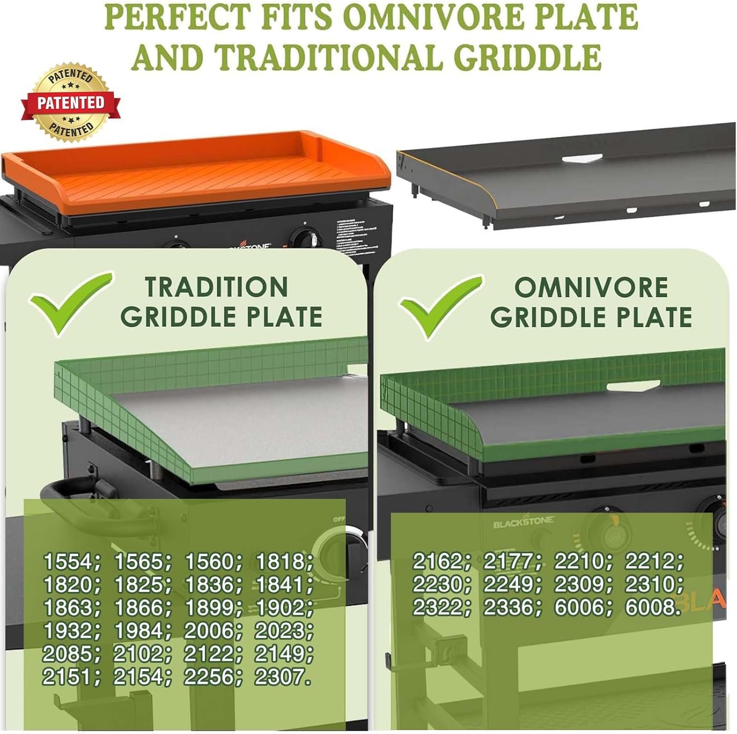 Silicone Griddle Cover for Omnivore Blackstone 36" Griddle, Heavy Duty Food Grade Silicone Grill Protective Mat for Blackstone Accessories,Full-Edge Coverage Design Protect from Dirt,Rust(Orange) - Image 2