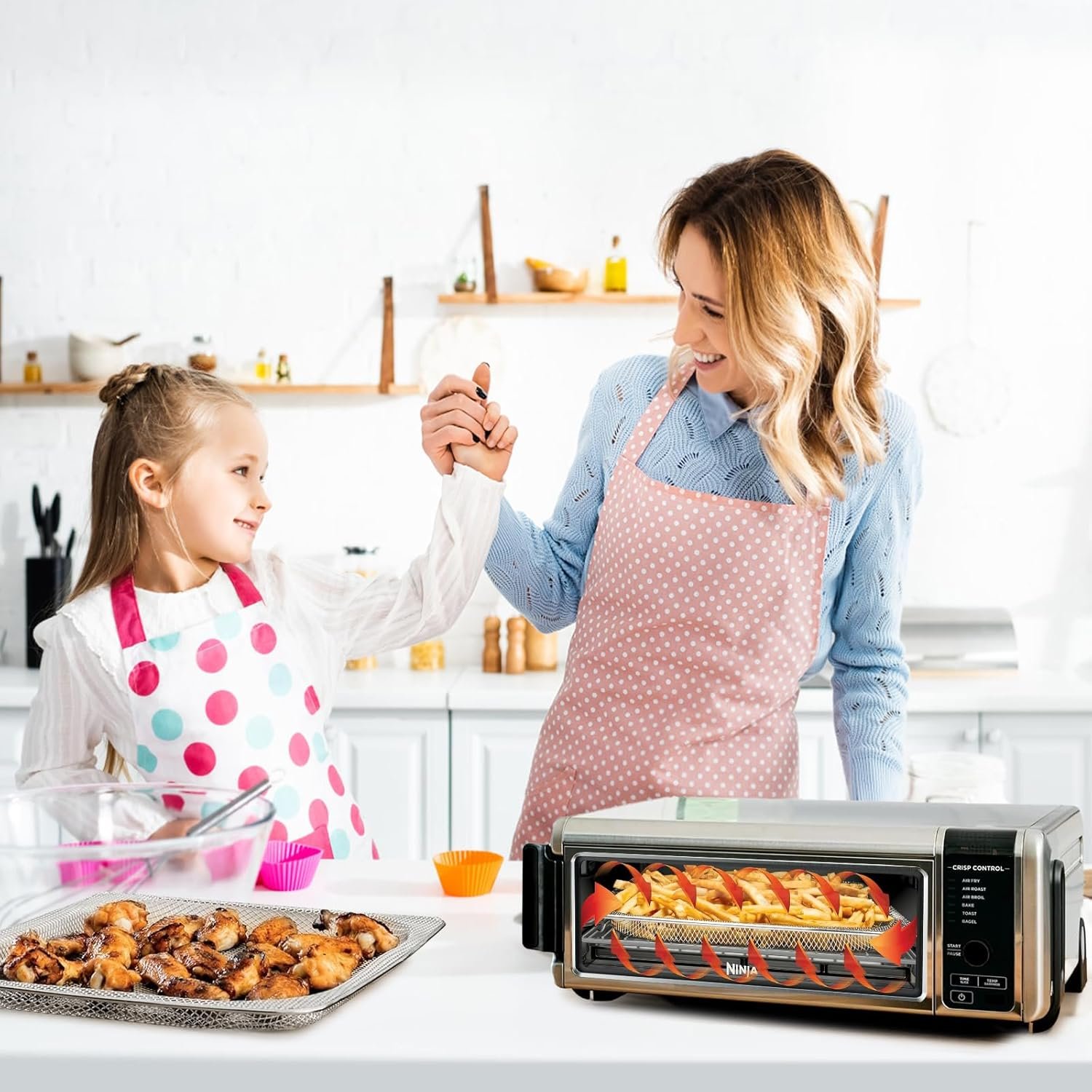 Air Fryer Basket Compatible with Ninja Foodi SP100, FT102, SP102, SP101, SP101C 8-in-1 Digital Air Fry Oven - Image 7