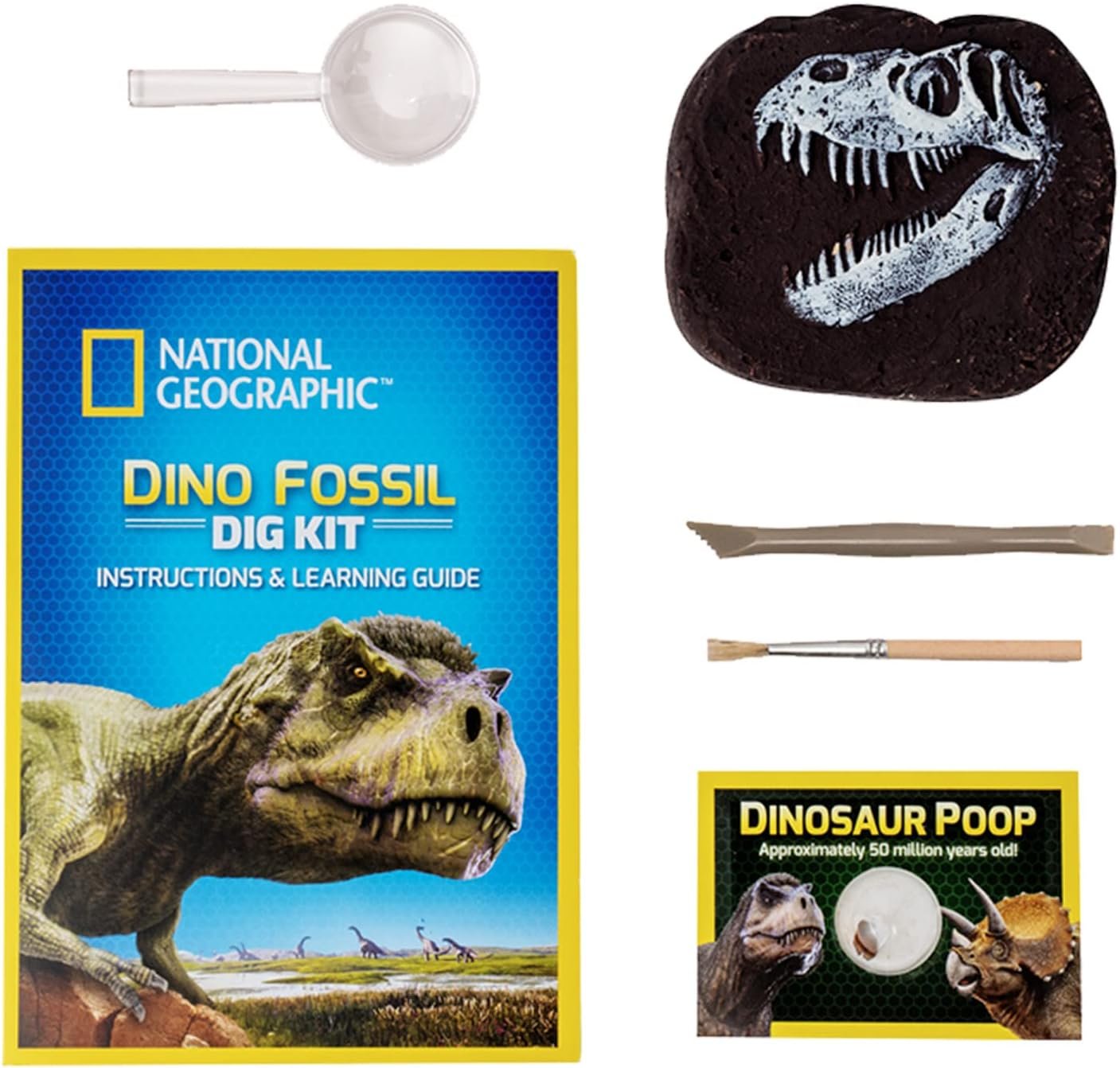 Bandai National Geographic - Excavation Kit - 3 Dinosaur Fossils to Dig Out - Educational and Science Game - STEM - JM80568M - Image 2
