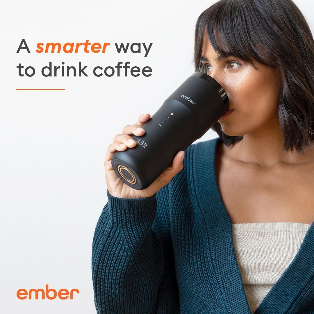 Ember Travel Mug 2+, 12 oz, Temperature Control Smart Travel Mug, Stainless Steel, Slate Black (with Apple Find My) - Image 3
