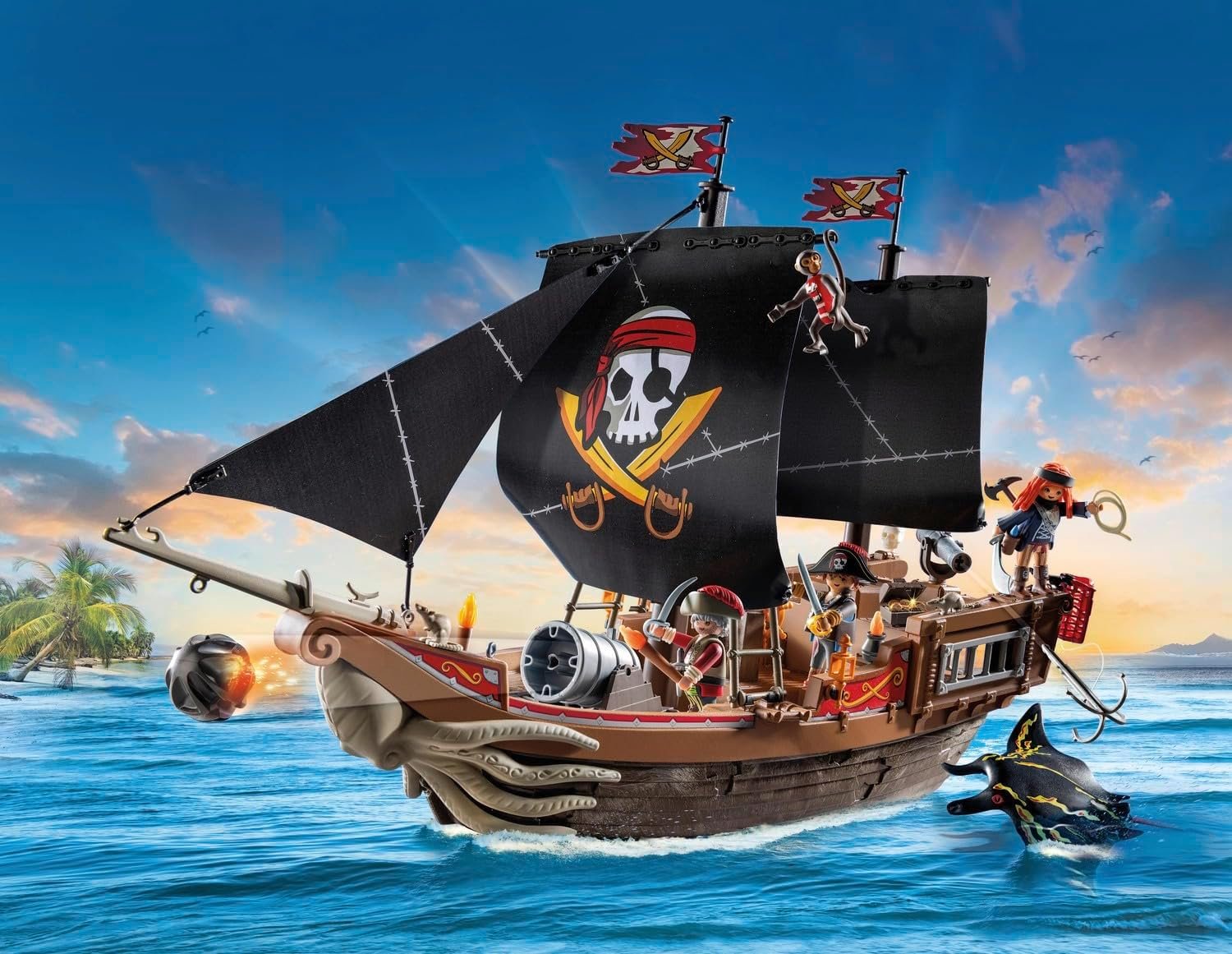 Playmobil Pirates: Large Pirate Ship - Image 3