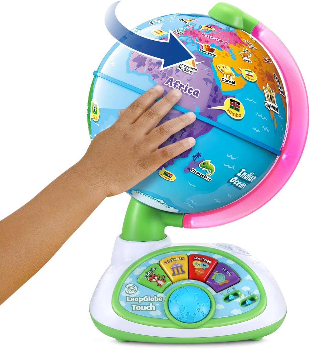 LeapFrog LeapGlobe Light-Up and Touch Interactive Electronic Globe for Kids, Exploration Toy for Ages 3 and Up - Image 3