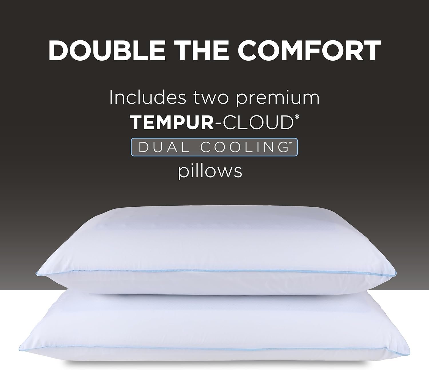 Tempur-Pedic TEMPUR-Cloud Dual Cooling Pillow, Queen, White - Image 14
