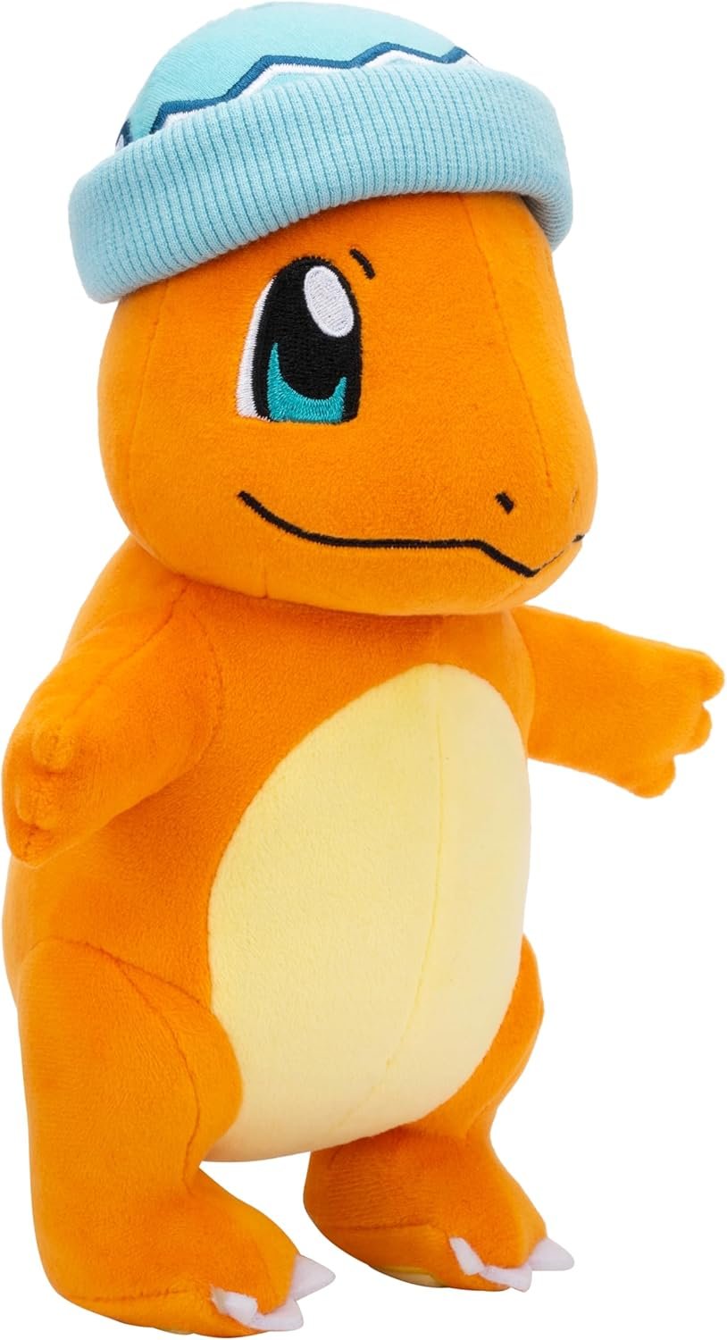 Pokemon 2025 8" Charmander Holiday Christmas Plush with Winter Hat Accessory - Officially Licensed - Generation 1 Starter - Stuffed Animal Toy Figure - Stocking Stuffer Gift Kids, Boys, Girls - 2+ - Image 2