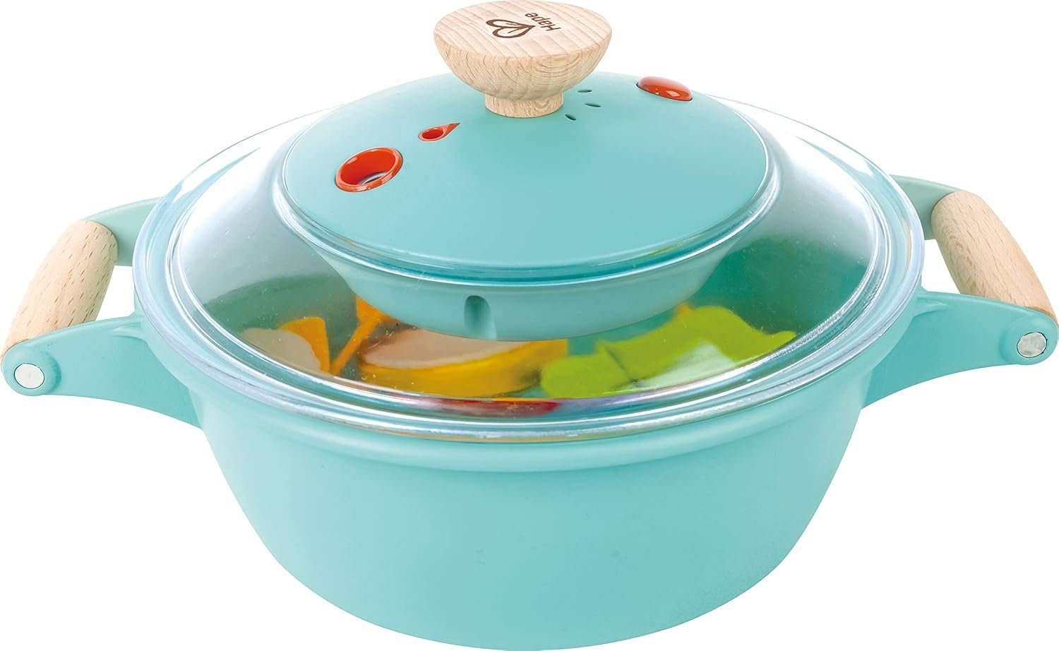 Hape Little Chef Cooking & Steam Playset | Toy Kitchen with Play Food and Accessories, for Children Ages 3+ Years - Image 2