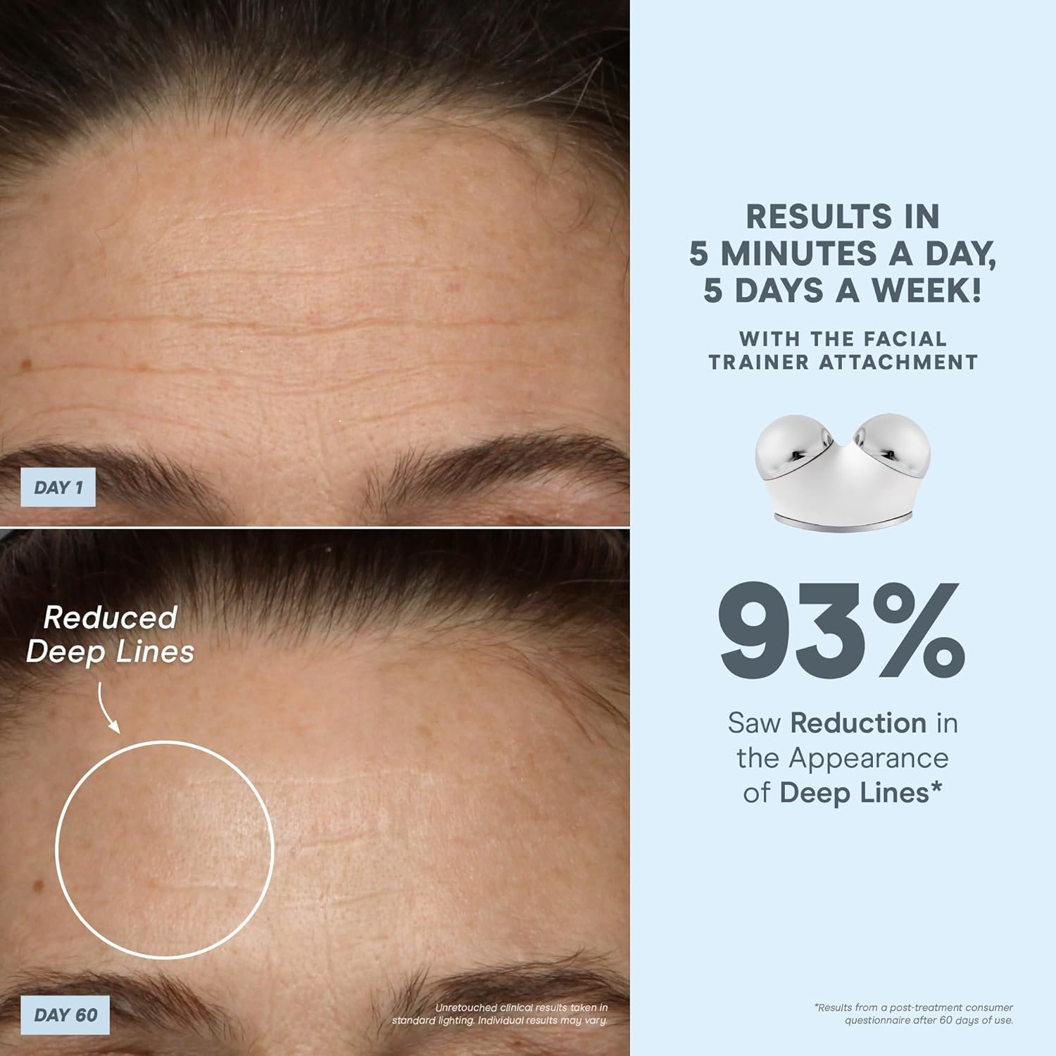 NuFACE Trinity+ Microcurrent Facial Device Kit - FDA Cleared Face Sculpting & Neck Tightening Device to Contour Cheeks & Brows + Microcurrent Gel Activator & Silk Creme - Sandy Rose - Image 6