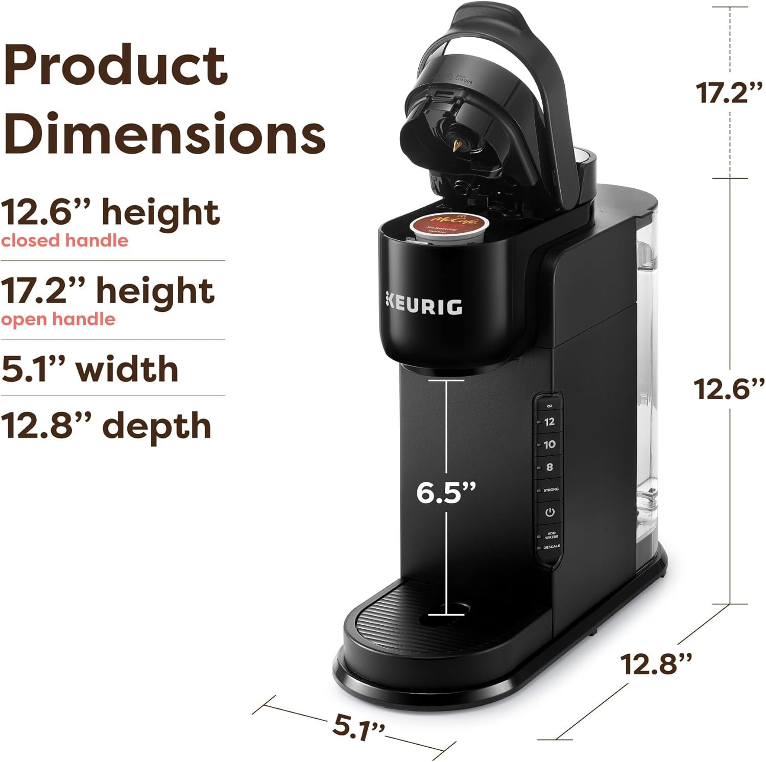 Keurig K-Express Single Serve Coffee Maker – Strong Brew Option, 42oz Reservoir, Sleek Design for Holiday Hosting & Gifting, Black - Image 6