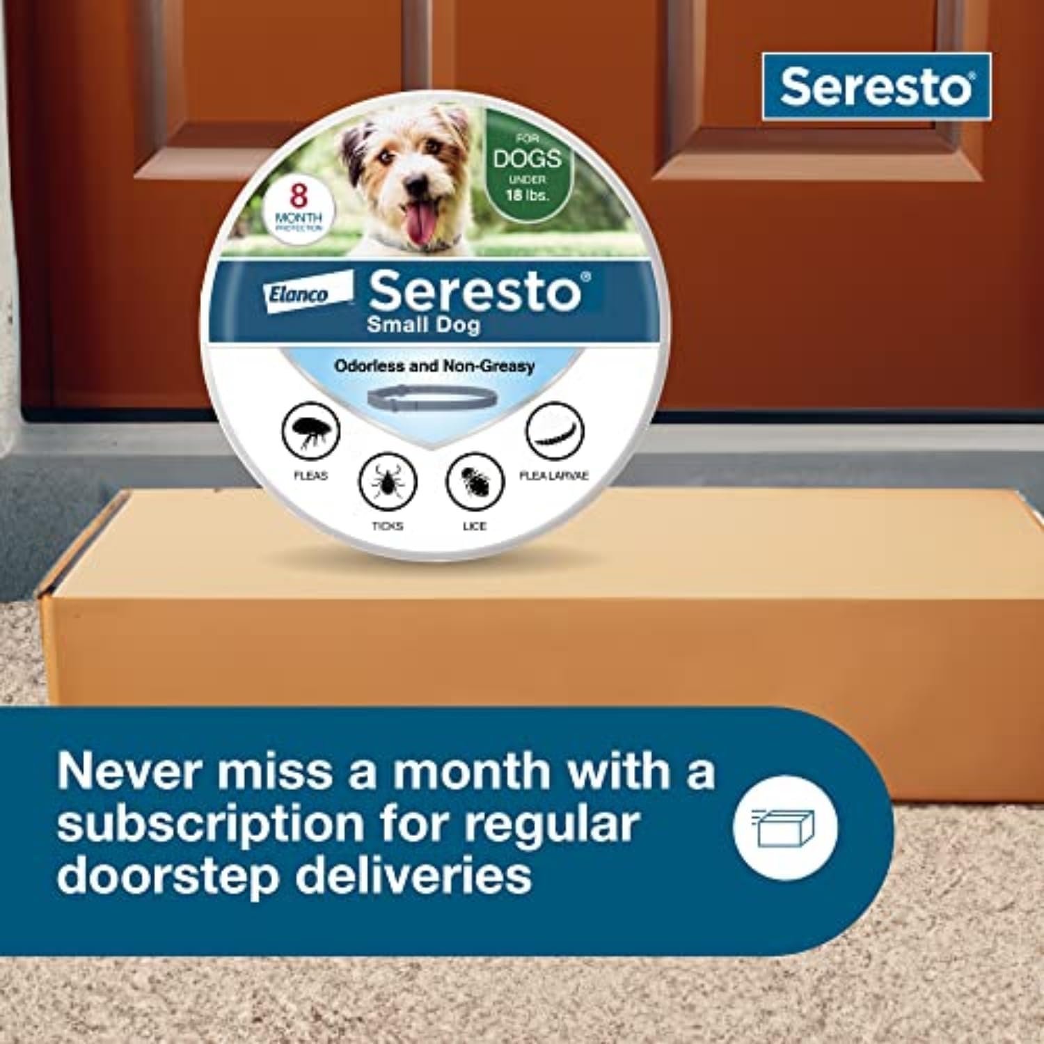 Seresto Small Dog Vet-Recommended Flea & Tick Treatment & Prevention Collar for Dogs Under 18 lbs. | 8 Months Protection - Image 8