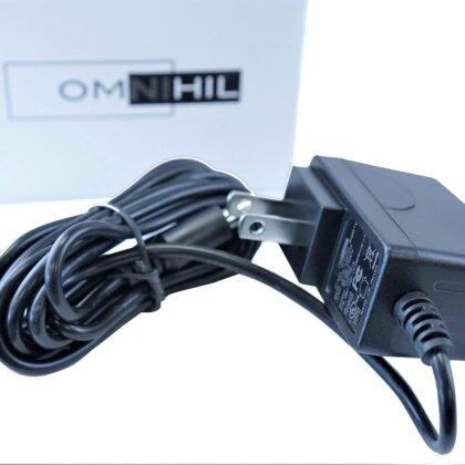 [UL Listed] OMNIHIL 8 Feet Long AC/DC Adapter Compatible with Schwinn IC3 / IC3 / IC4 / IC8 Indoor Cycling Bike