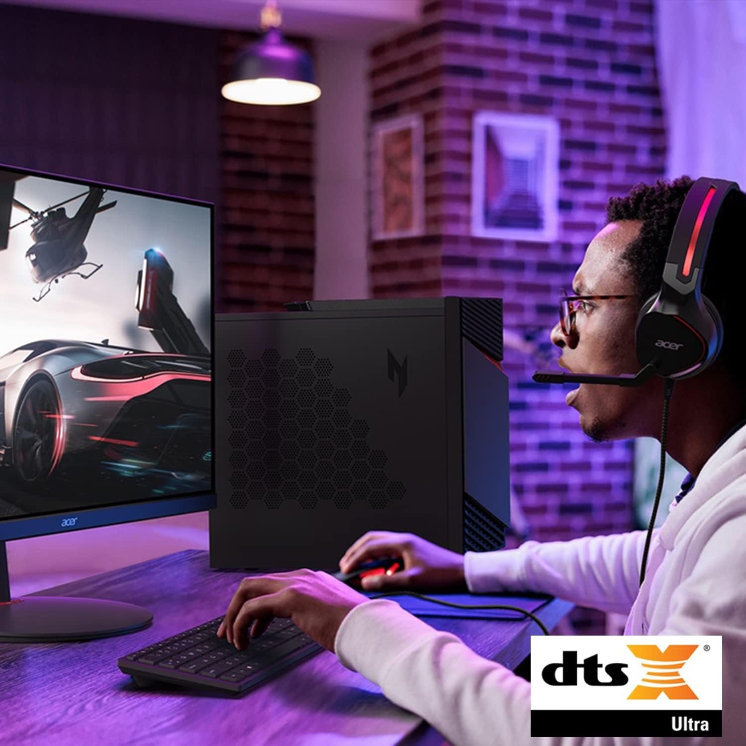 Acer Nitro 50 N50-656-UR16 Gaming Desktop | Intel Core i7-14700F 20-Core Processor | NVIDIA GeForce RTX 4060 | 16GB DDR5 5600MHz | 1TB PCIe Gen 4 SSD | Intel Wi-Fi 6E AX211 | Windows 11 Home - Image 4