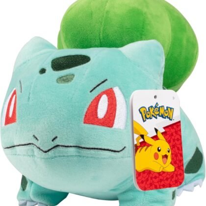 Pokemon 8-Inch Bulbasaur Starter Plush - Officially Licensed - Authentic Soft Stuffed Toy - Gift for Kids, Boys, Girls - 2+