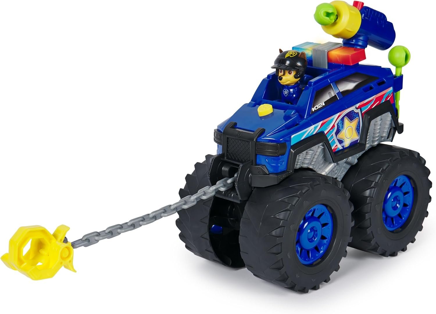 Paw Patrol: Rescue Wheels Chase’s Power Haulin’ Cruiser, Toy Truck with Launcher, Motorized Winch, Lights & Sounds, Kids Toys for Boys & Girls Ages 3+ - Image 4