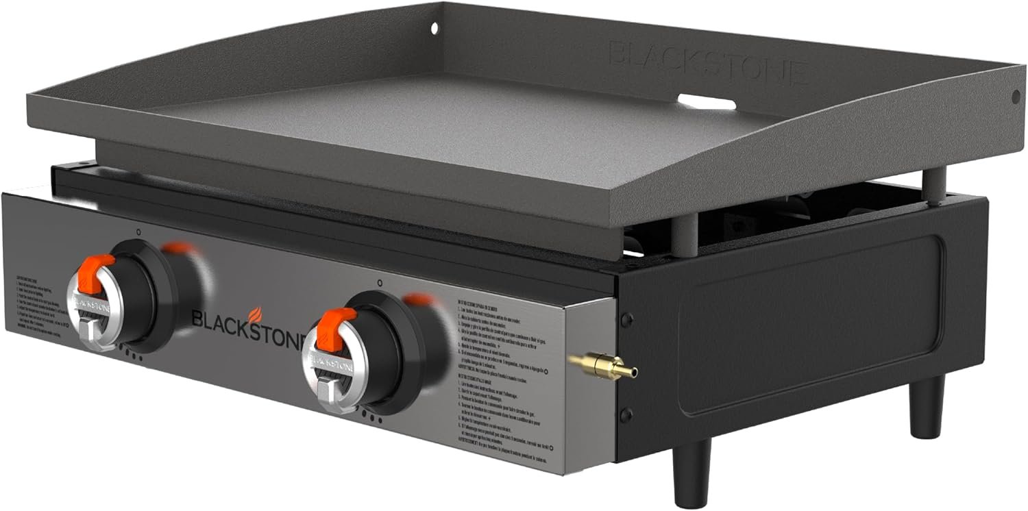 Blackstone 22 Inch Griddle Table Grill with 2 Burners - Image 2