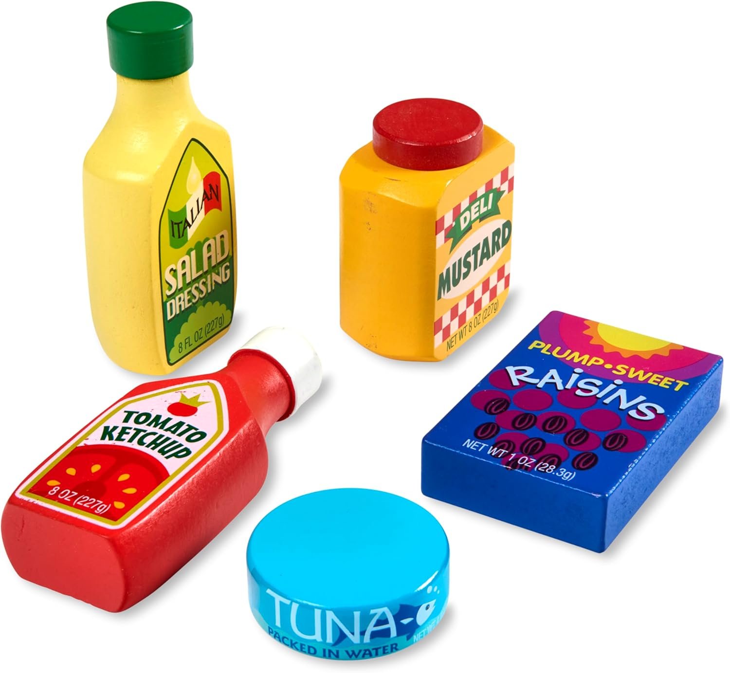 Melissa & Doug Wooden Pantry Products Play Food Set (9 pcs) - Image 7