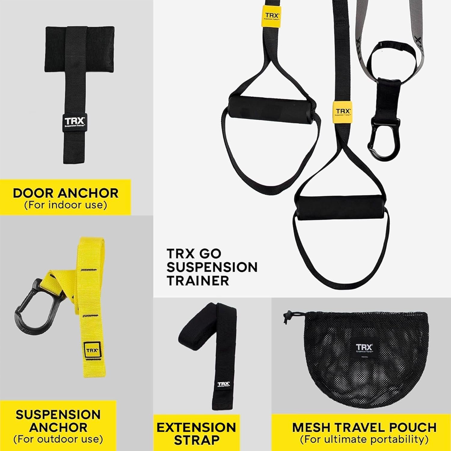 TRX GO Suspension Trainer, At Home, Portable Gym Workout, For Strength Training, Full Body Exercise Equipment - Image 6