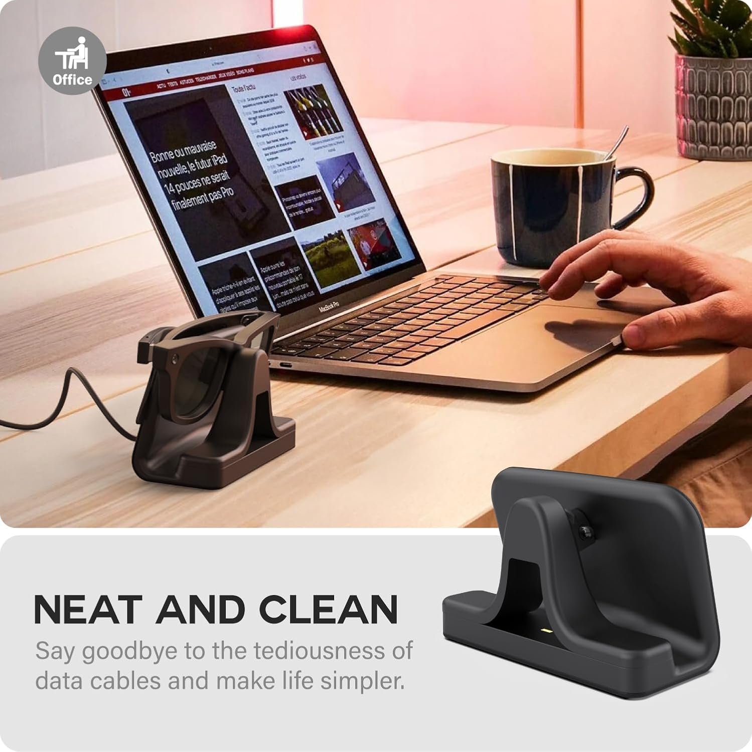 TUSITA Charging Stand & Cable Compatible with Ray-Ban Meta (Gen 1 2) Smart Glasses, USB-C - Image 7