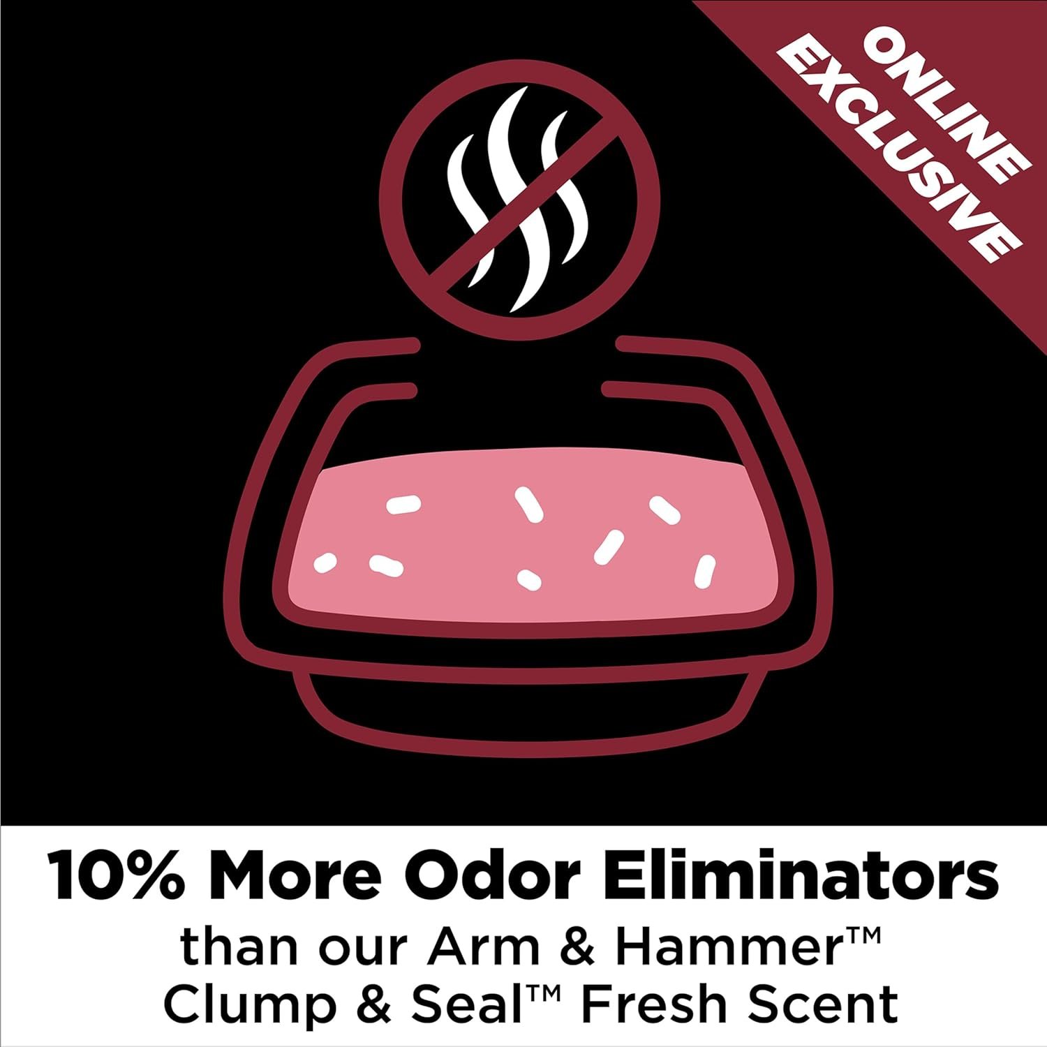 ARM & HAMMER Clump & Seal Platinum Cat Litter, Multi-Cat, 14-Day Odor Control, Rock-Hard Clumps, 27.5 lbs – Powerful Odor Eliminator with Baking Soda - Image 4