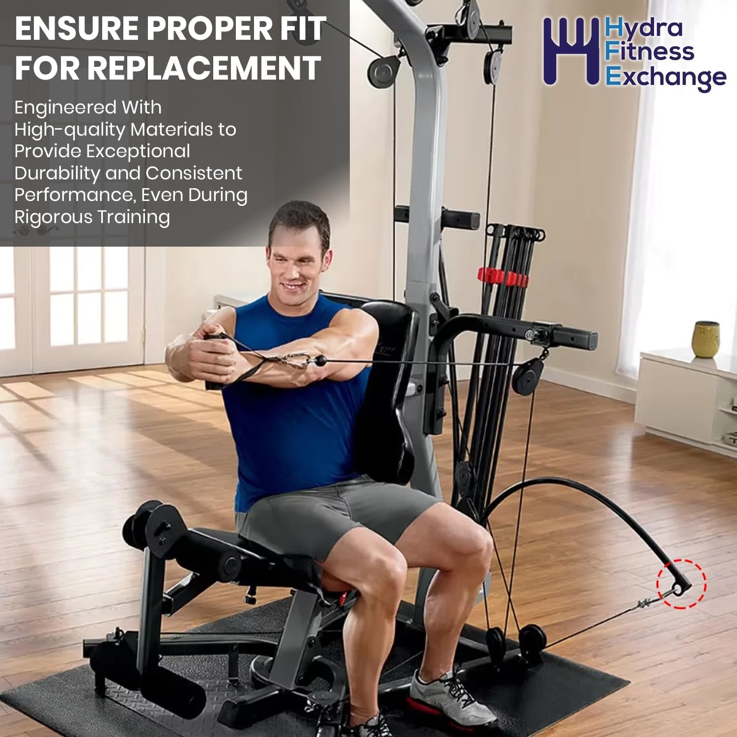 End Cap for 5lb, 30lb and 50lb Power Rod – Durable Nylon Rubber Replacement Gym Part Accessory for High Resistance Rods – Compatible with Bow-Flex Home Gym Strength System PR1000 PRO XTL Xtreme 2 SE - Image 5