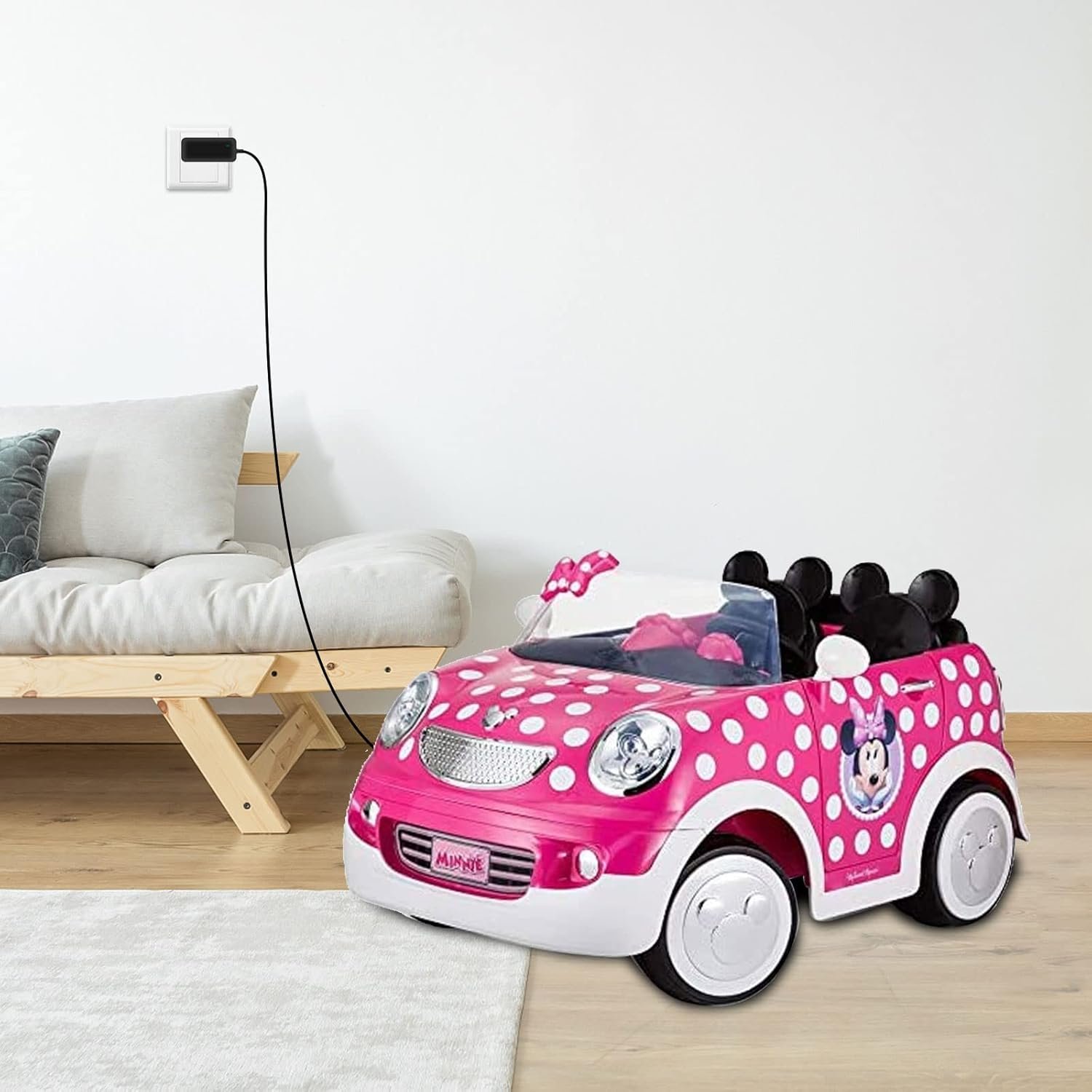 MULTIM 12V with Small Blue Plug Kid Trax Battery Charger Power Supply for Child Ride On Car Dodge Ram 3500 Beetle Mini Rideamales Scout Pony Josie Unicorn Disney Mickey Minnie Power Adapter Cord - Image 7