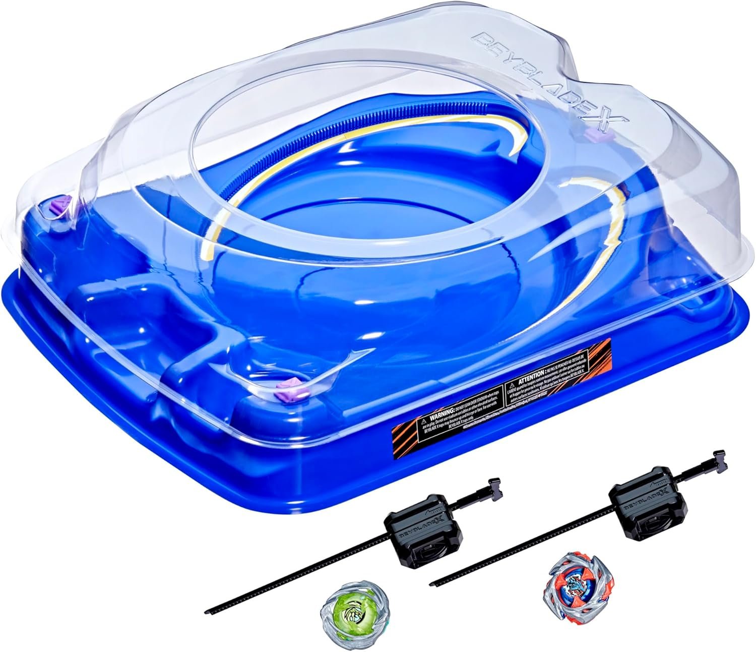 Beyblade X Drop Attack Battle Set with Beystadium Arena, 2 Takara Tomy Tops & Launchers, Impact Drake 9-60LR & Hover Wyvern 3-85N, Battling Game Toys, Kids, Ages 8+ - Image 14